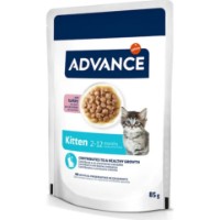 Влажный корм для кошек Advance Kitten Turkey 12x85g