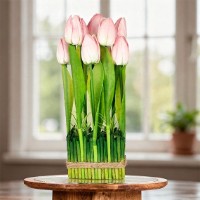 Floare decorativă Casa Masa Lalele 39cm Pink (DK25271/DK24115) imaginea #2 — magazin online Desire.md