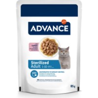 Влажный корм для кошек Advance Sterilized  Adult Turkey 12x85g