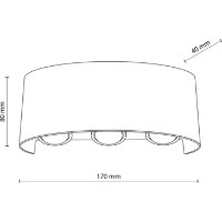 Candelabru de perete Tk-Lighting Arrow 18085 Grey imaginea #5 — magazin online Desire.md