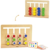 Joc educativ de masa Viga Color & Shape Matching (44707) imaginea #4 — magazin online Desire.md