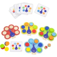 Joc educativ de masa Viga Peacock Colour Matching Game (44660)