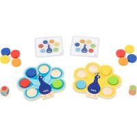 Joc educativ de masa Viga Peacock Colour Matching Game (44660) imaginea #6 — magazin online Desire.md