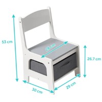 Măsuță pentru copii cu scaune U-grow UGMS-5601-GR imaginea #3 — magazin online Desire.md
