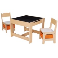 Măsuță pentru copii cu scaune U-grow UGMS-5601-NAT imaginea #2 — magazin online Desire.md