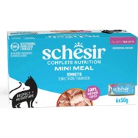 Hrană umedă pentru pisici Schesir Tuna in Cooking Water 6x50g