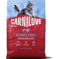 Hrană uscată pentru pisici Carnilove Active Adult Large Breed Salmon & Turkey 2kg