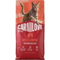 Hrană uscată pentru pisici Carnilove Active Sterilised Adult All Breeds Beef & Venison 6kg