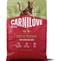 Hrană uscată pentru pisici Carnilove Active Sterilised Adult All Breeds Duck & Pheasant 2kg imaginea #1 — magazin online Desire.md
