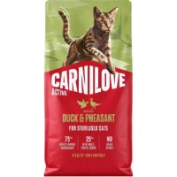 Hrană uscată pentru pisici Carnilove Active Sterilised Adult All Breeds Duck & Pheasant 6kg