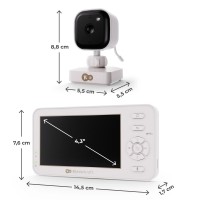 Видеоняня KinderKraft Niteeye Travel White (KENITR00WHT0000) фото №7 — интернет-магазин Desire.md