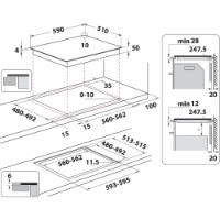 Plită incorporabilă cu inducție Whirlpool WS Q5760 NE imaginea #3 — magazin online Desire.md