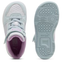Bocanci pentru copii Puma Rebound Slam Mid Faded Glow Ac+ Inf Aqua Glow/Mauve Glow/Puma White, s.22 imaginea #4 — magazin online Desire.md