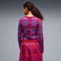 Женский кардиган Puma T7 Tartan Knitted Cardigan Garnet Glow, s.XL фото №3 — интернет-магазин Desire.md