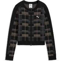 Женский кардиган Puma T7 Tartan Knitted Cardigan Puma Black, s.M