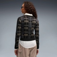 Женский кардиган Puma T7 Tartan Knitted Cardigan Puma Black, s.S фото №3 — интернет-магазин Desire.md