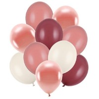 Set baloane PartyDeco 30cm Pink Mix 10pcs (ZBL2)