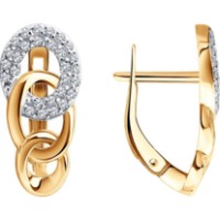Cercei din aur cu zirconii Diamant 0200913  3,17g