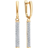 Cercei din aur cu zirconiu Diamant 0201048  2,86g imaginea #4 — magazin online Desire.md