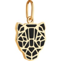 Pandantiv din aur roșu cu emal Diamant 036681 1,08g imaginea #2 — magazin online Desire.md