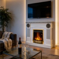 Электрокамин Art Flame Prometeu & Gala Gold фото №3 — интернет-магазин Desire.md