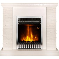Электрокамин Art Flame Rock Ivory & Gala Silver White фото №4 — интернет-магазин Desire.md