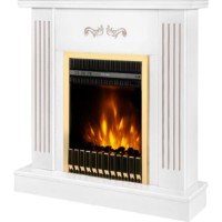 Электрокамин Art Flame Smile white & Gala gold