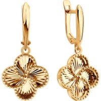 Cercei din aur Diamant 51-121-02970-1  3,79g imaginea #2 — magazin online Desire.md