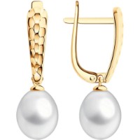 Cercei din aur cu perle Diamant 792487  3,92g