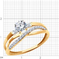 Inel SOLOVOV JEWELRY 51-110-02871-1 s.18,5 1,72g imaginea #3 — magazin online Desire.md