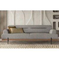 Canapea Moda Life Linen 3 231x78x95 Light Grey