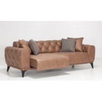 Canapea Moda Life Milano 3 226x75x96cm Coffee imaginea #2 — magazin online Desire.md