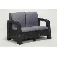 Canapea de grădină Moda Life Side 2 129x85x73 Grey imaginea #4 — magazin online Desire.md