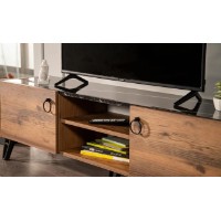 Тумба под ТВ Moda Life Sonata Black/Walnut фото №2 — интернет-магазин Desire.md