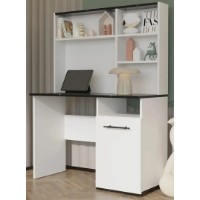 Masa de birou Moda Life Stil 110x152x50 White/Black imaginea #3 — magazin online Desire.md