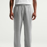 Pantaloni spotivi pentru bărbați Nike Club Open-Hem Fleece Dark Grey Heather/Light Smoke Grey/White, s.L imaginea #4 — magazin online Desire.md