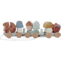 Jucarie de impins si tras Little Dutch Forest Friends: Squirrel (LD7235)
