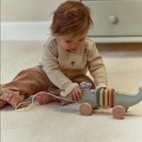 Jucarie de impins si tras Little Dutch Safari Friends (LD7457) imaginea #2 — magazin online Desire.md