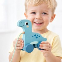 Игрушка каталка Tooky Toy Dinosaur Blue (HP010C) фото №2 — интернет-магазин Desire.md