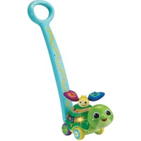 Jucarie de impins si tras VTech 2-in-1 Push & Discover Turtle RU (80547626RUS)