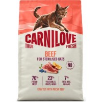 Hrană uscată pentru pisici Carnilove True Fresh Beef for Sterilised Adult All Breeds 2kg imaginea #1 — magazin online Desire.md