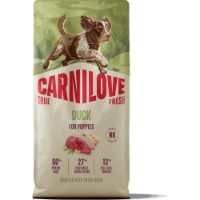 Hrană uscată pentru câini Carnilove True Fresh Duck for Puppies 12kg