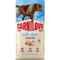 Hrană uscată pentru câini Carnilove True Fresh Fish & Turkey for Adult All Breeds 12kg