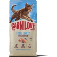 Hrană uscată pentru pisici Carnilove True Fresh Fish & Turkey for Sterilised Adult All Breeds 6kg