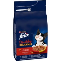 Сухой корм для кошек Purina Felix Doubly Delicious Beef&Chicken 1.4kg
