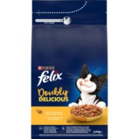 Hrană uscată pentru pisici Purina Felix Doubly Delicious Chicken&Turkey 1.4kg 