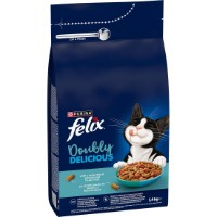 Сухой корм для кошек Purina Felix Doubly Delicious Salmon&Ocean Fish 1.4kg