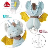Jucărie pentru pătuturi si carucioare Fehn Cheerful Bat (065022) imaginea #2 — magazin online Desire.md