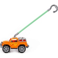 Jucarie de impins si tras Полесье Car Orange (63936)  imaginea #2 — magazin online Desire.md