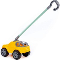 Jucarie de impins si tras Полесье Car Yellow (75007) imaginea #3 — magazin online Desire.md